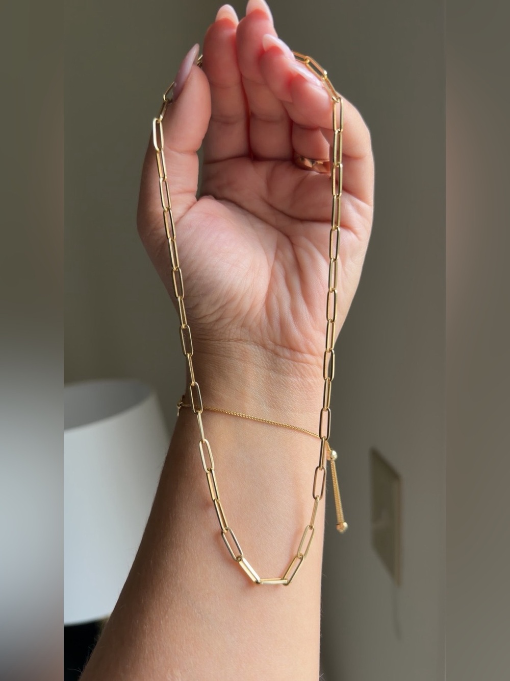 14k Solid Yellow Gold Paperclip Chain Necklace 3.8mm 10g